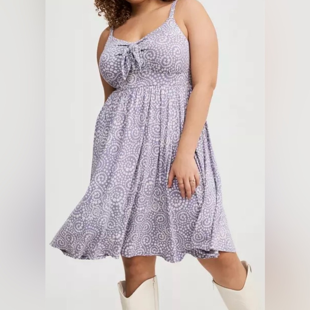 *TORRID* DAINTY FLORAL JERSEY COTTON SKATER DRESS* SZ 4X*